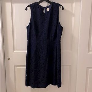 Navy blue lace dress
